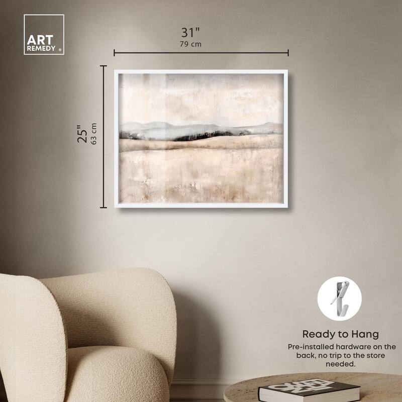 Distant Hills I Shadowbox by Art Remedy