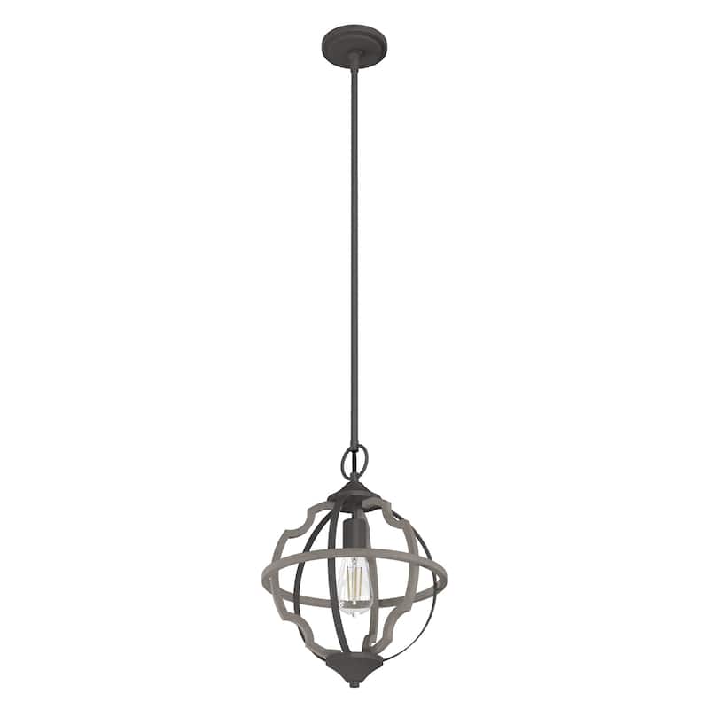 Hunter Stone Creek 1-Light Pendant - Kitchen Island, Dining Room, Entry - Farmhouse, Rustic, Transitional