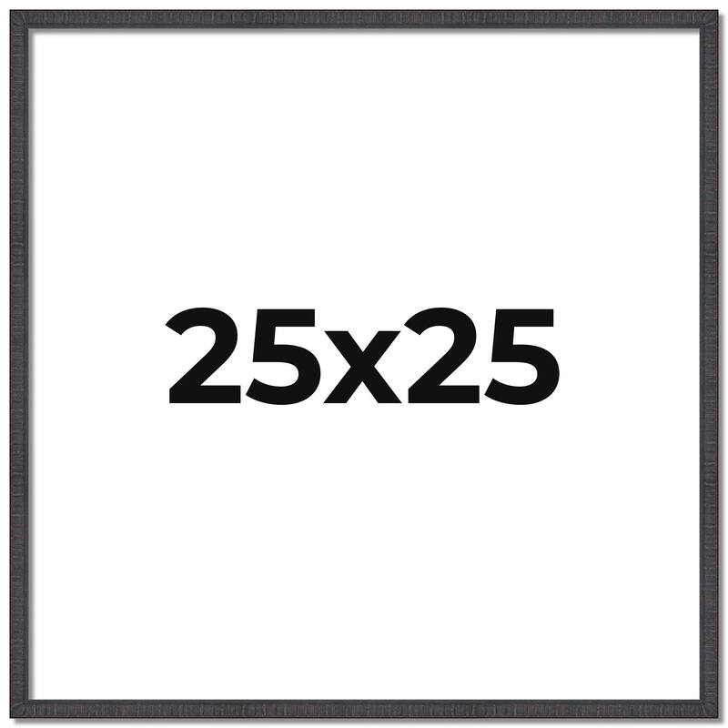 25x25 Frame Brown Solid Wood Picture Frame Includes UV Acrylic