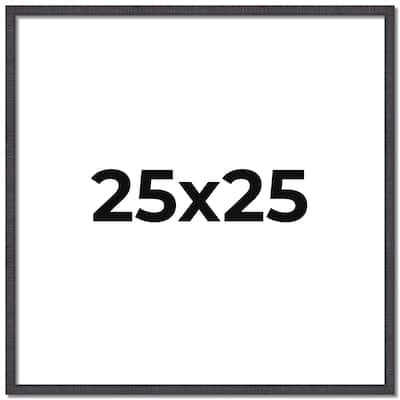 25x25 Frame Brown Solid Wood Picture Frame Includes UV Acrylic