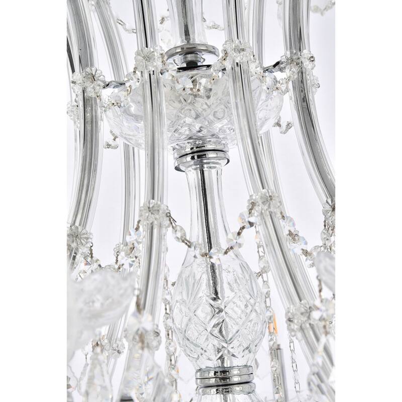 Fleur Illumination Collection Chandelier D:46in H:64in Lt:36 Chrome Finish