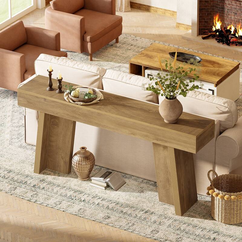 70.9-Inch Farmhouse Long Console Table or Living Room