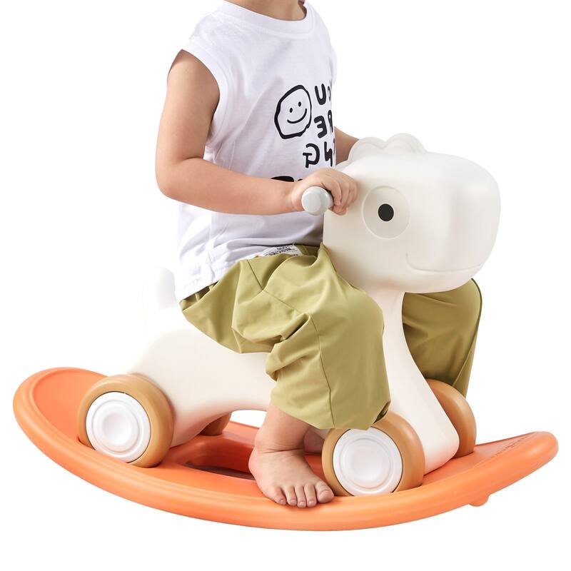 3 in 1 Rocking Horse for Toddlers with Wheels and Balance Board - 27.16 x 12.20 x 18.11 inch