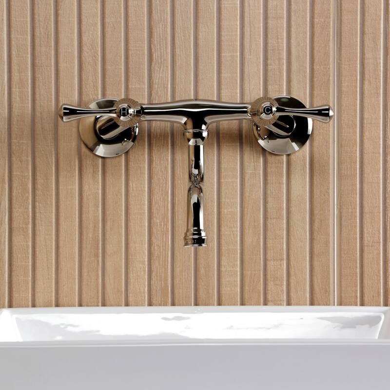 Kingston Brass Kingston Two-Handle 2-Hole Wall Mount Bathroom Faucet