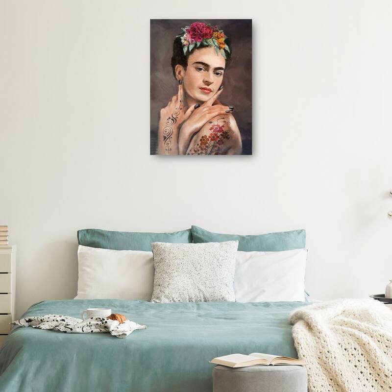 Tattooed Frida By Studio Arts Canvas Art Print