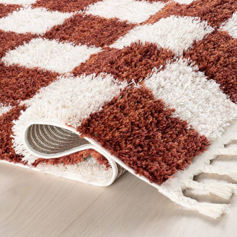 Nuloom Carlisha Contemporary Checkered Area Rug - 2'6" x 12' Runner