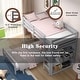 preview thumbnail 19 of 27, Costway Twin Over Twin Loft Bunk Bed Wood w/Bookcase Guardrail Ladder - 79.5'' x 44'' x 58.5''