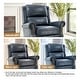 preview thumbnail 94 of 92, Nail-head Padded Seat Pushback Recliner Chair
