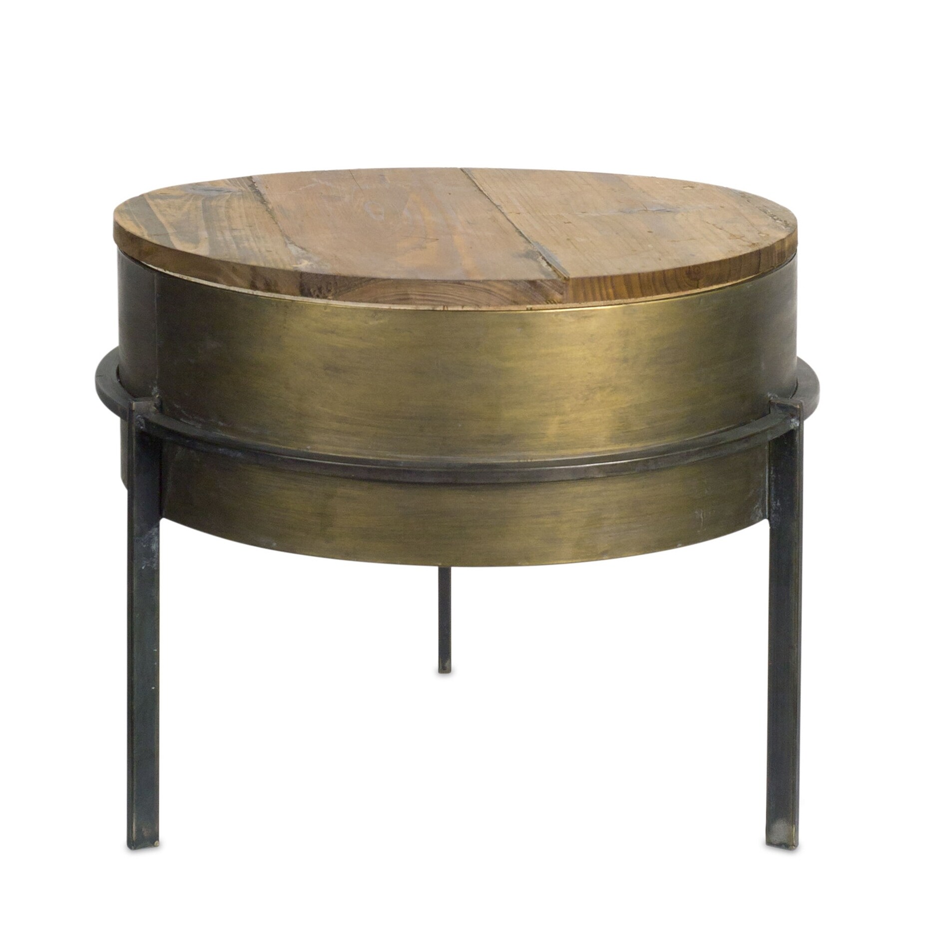 Shop Decorative Wooden Box With Metal Finished Stand 16 N A