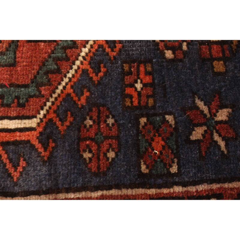 ECARPETGALLERY Hand-knotted Andelz Dark Red Wool Rug - 4'2 x 6'9