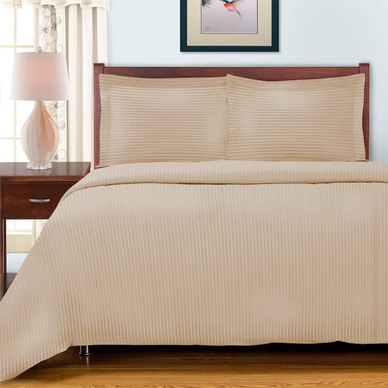 Superior Egyptian Cotton 650 TC Embroidered Duvet Cover Set