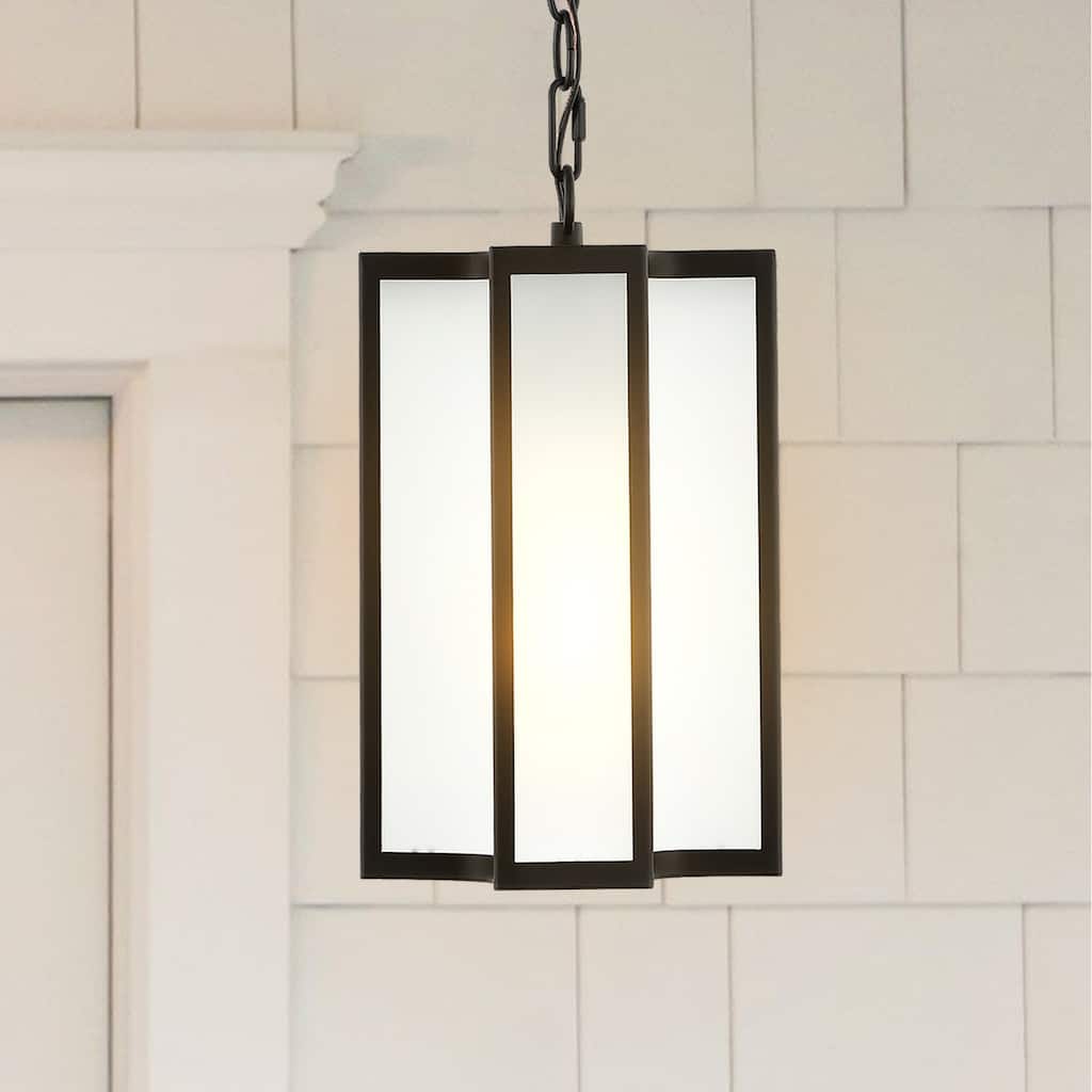SAFAVIEH Lighting Noria 8" Outdoor Pendant - 8" W x 8" D x 17-89" H - 8Wx8Dx89H
