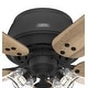 preview thumbnail 8 of 11, Hunter 52" Shady Grove Ceiling Fan with LED Light Kit/ Pull Chain, Standard or Flush Mount - Casual, Transitional