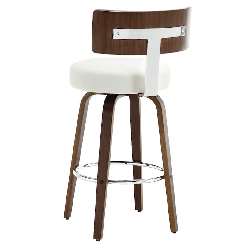 Faux Leather Upholstered Swivel Counter/ Bar Stools Set of 1/2/4