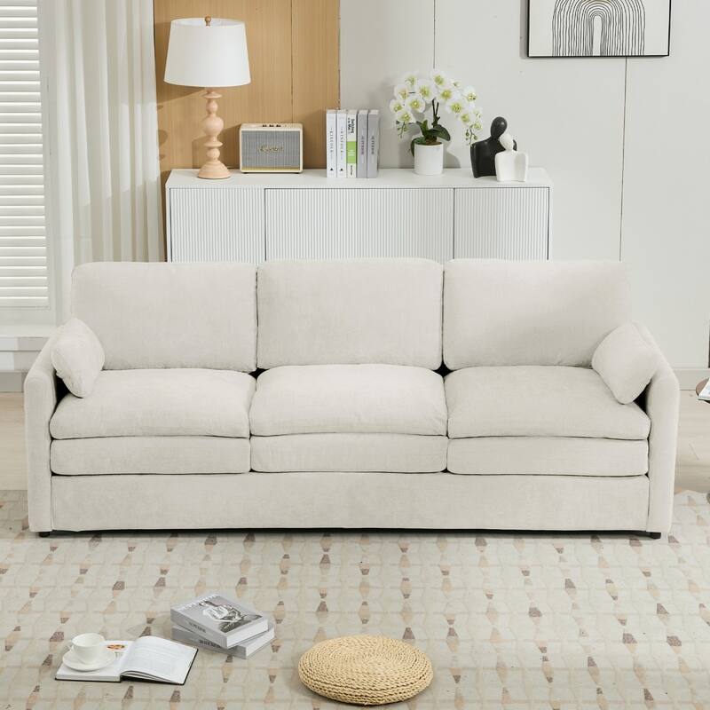 89" Oversized Chenille Cloud Comfy 3-seater Sofa