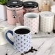 preview thumbnail 5 of 3, Mr. Coffee Bliss 4 Piece 20 Ounce Can Shaped Stoneware Mug Set in Assorted Colors and Patterns
