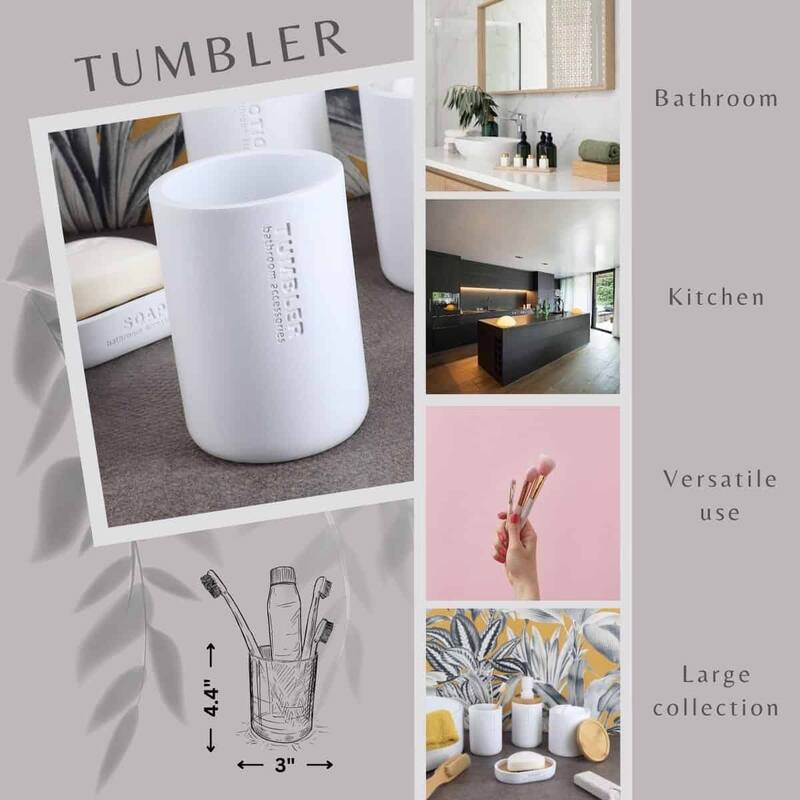 Modern Bathroom Tumbler, Minimalist Design Toothbrush Holder, Versatile Home Organizer