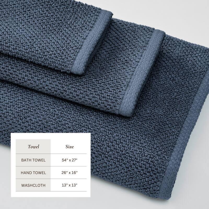 Linery & Co. Luxury Cotton Textured Bath Towel