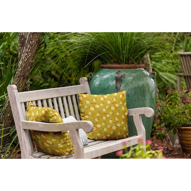 Oranges and Lemons Indoor/Outdoor Throw Pillow