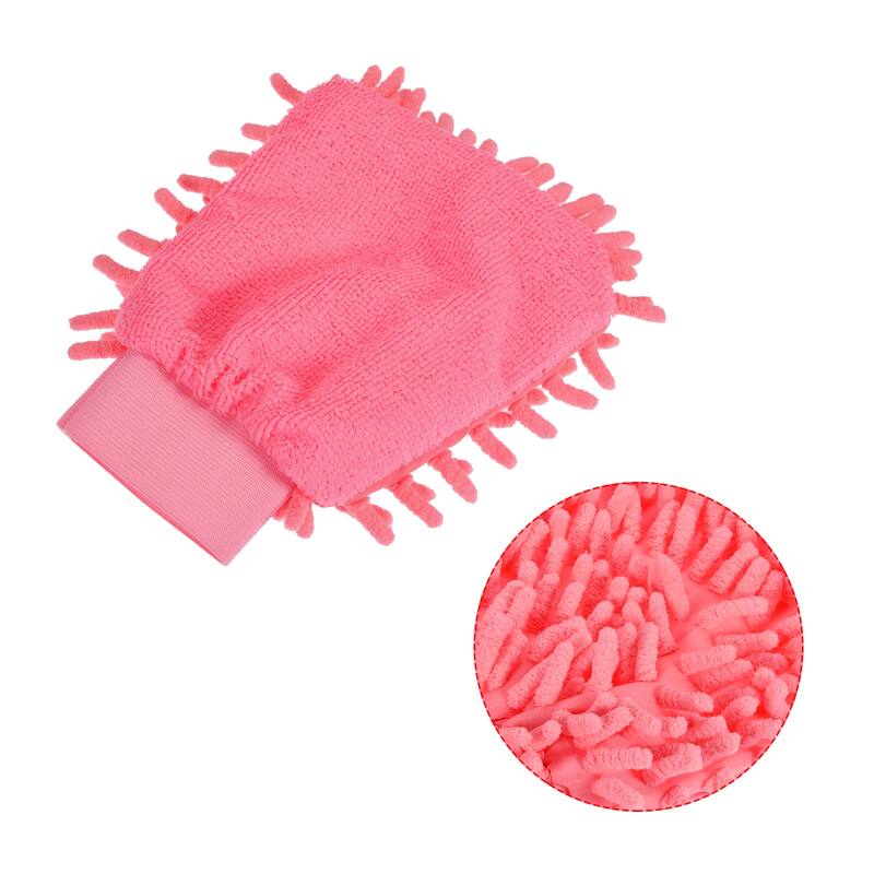 Microfiber Chenille Mitts Scratch-Free Cleaning Gloves Wash Sponge