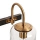 preview thumbnail 21 of 20, Modern Gold 2/4-Light Bathroom Vanity Light Textured Glass Wall Sconce