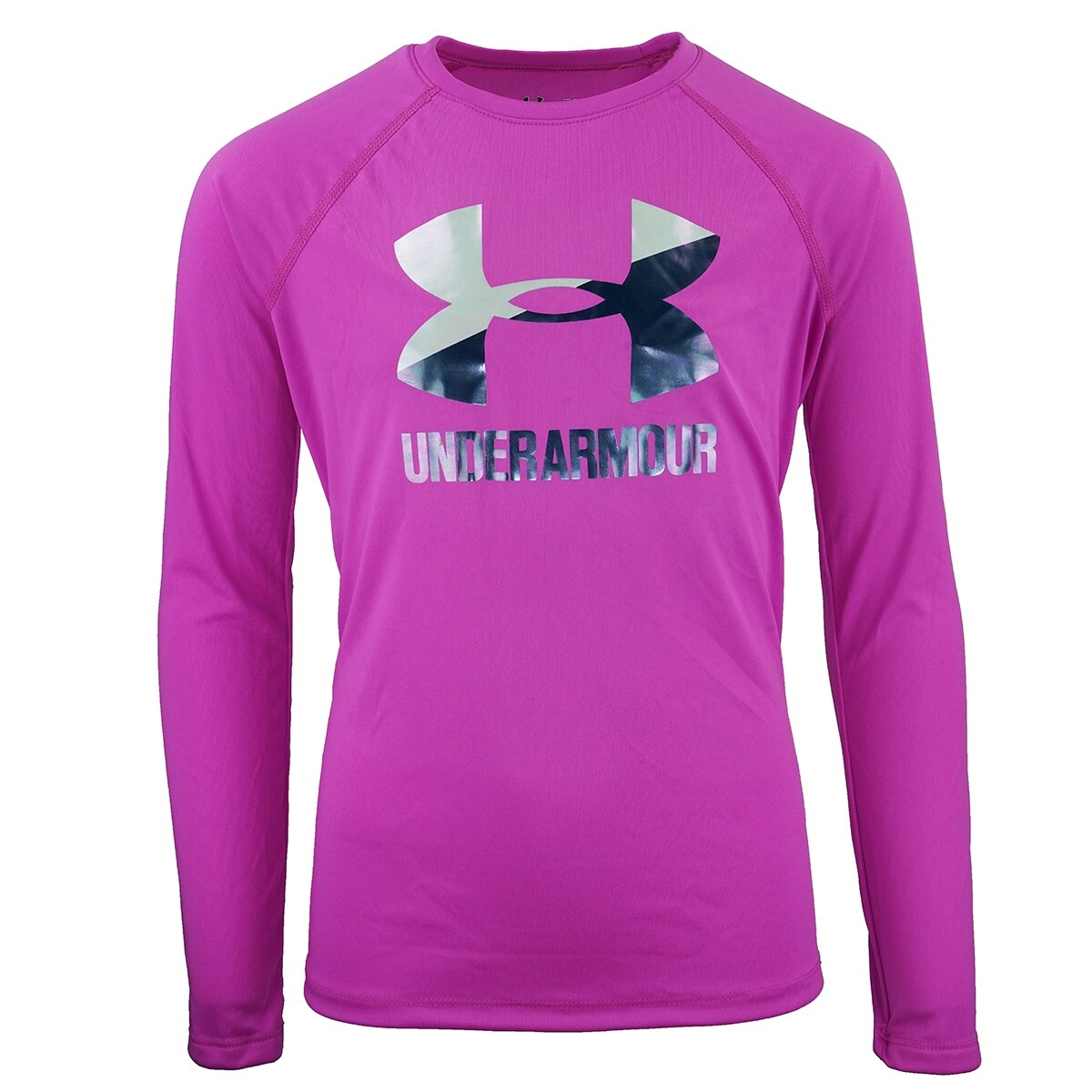 Shop Under Armour Girls Ua Big Logo L S T Shirt On Sale Free Shipping On Orders Over 45 Overstock 23595785