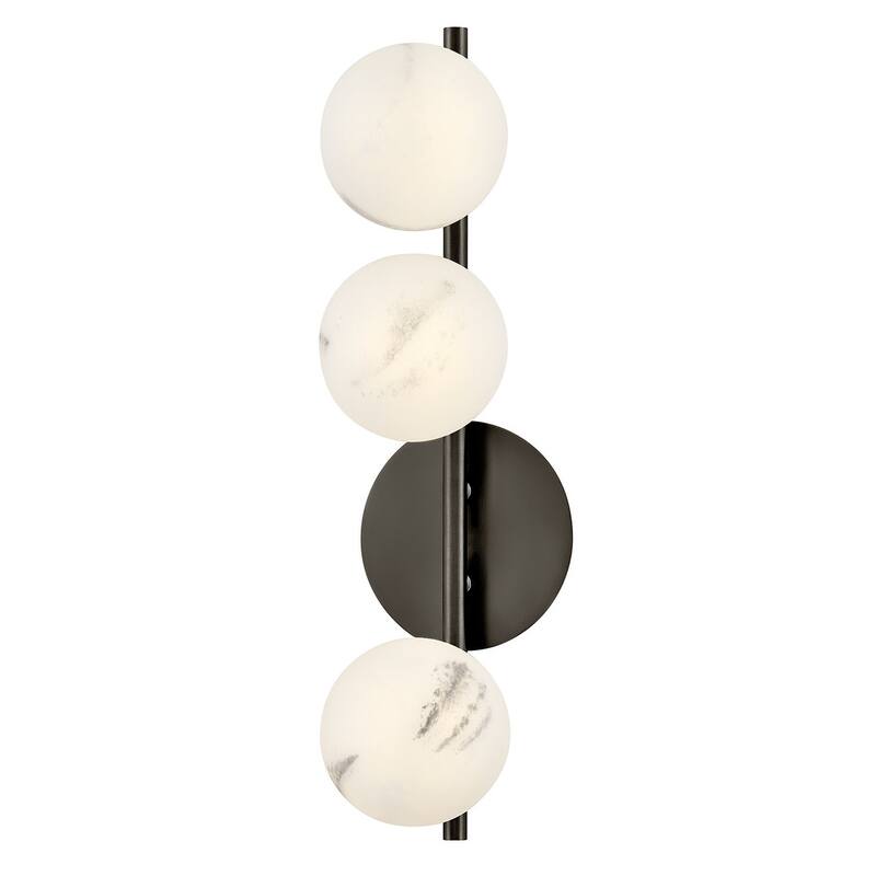 Fredrick Ramond 41900 Selene 3 Light 21" Tall Wall Sconce - Black Oxide