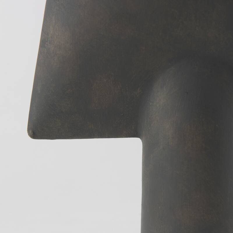 Rylee Dark Brown Ceramic Vase (13") - 9.8L x 3.5W x 13.0H
