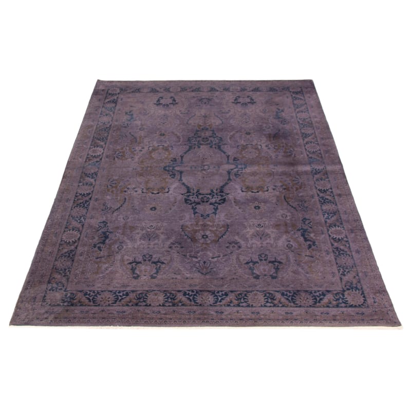 ECARPETGALLERY Hand-knotted Vibrance Purple Wool Rug - 6'1 x 8'10