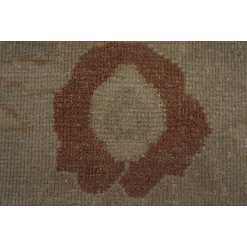 Hand Knotted Oriental 100% Wool Carpet Traditional All-Over Beige & Ivories Ziegler Area Rug - 12' 2'' X 8' 10''