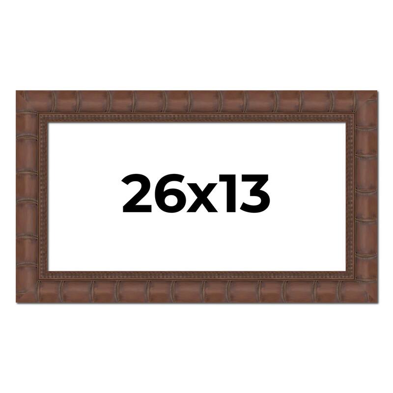 26x13 Frame Pewter Solid Wood Picture Frame Width 1.625 Inches | Interior Frame Depth 0.6875 Inches
