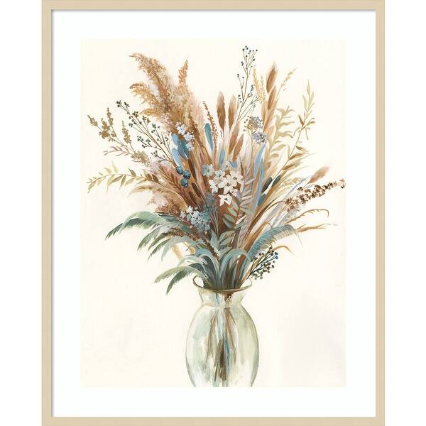 Fall Wild Flowers I by Asia Jensen Wood Framed Wall Art Print - Svelte ...
