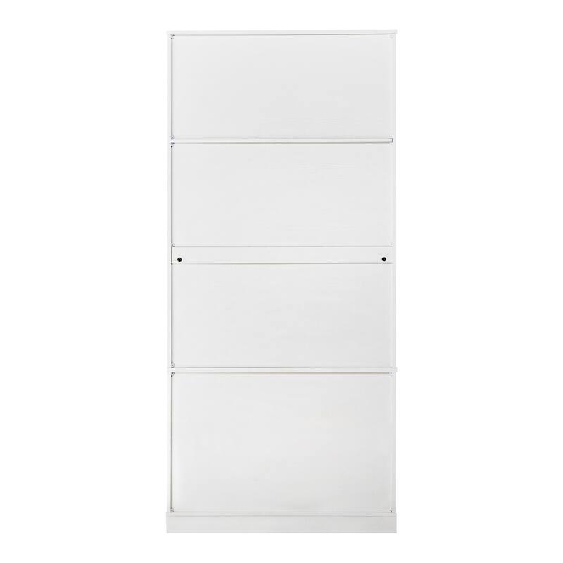 71.65" H Fluted Kitchen Pantry Cabinet, Freestanding Storage Cabinet Buffet Sideboard with 2 Large Drawers & 8-Door Spice Rack