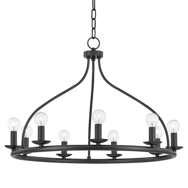 Mitzi by Hudson Valley Kendra 9-light Chandelier - Old Bronze