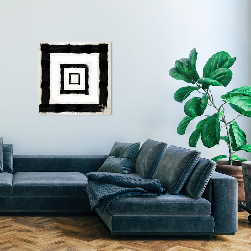 Wynwood Studio Canvas Abstract Magical Thinking Black and Modern & Contemporary Wall Art Canvas Print - 30 x 30