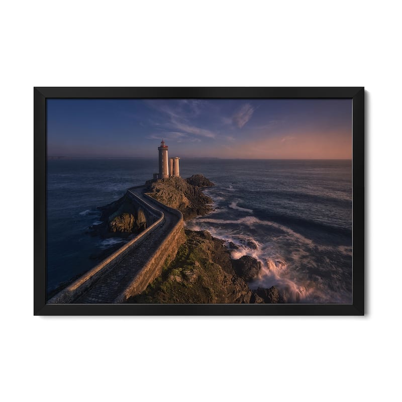 Le Petit-Minou Premium Framed Poster by Oskar Baglietto - Black - 32x24x1