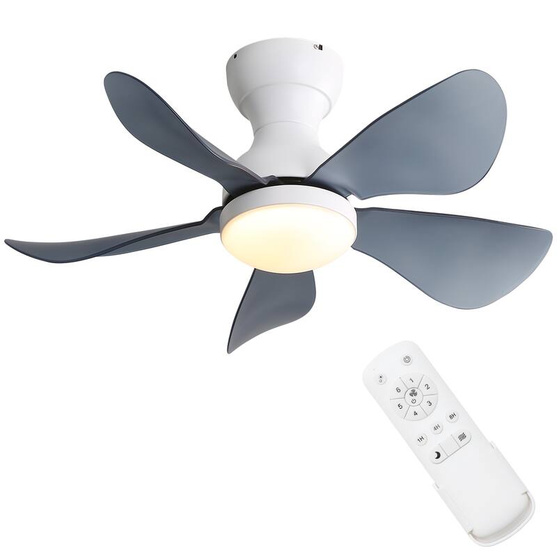 22"/23"/29" Flush Mount Ceiling Fan with Light and Remote Control for Small Room,Patio,Kitchen,Bedroom