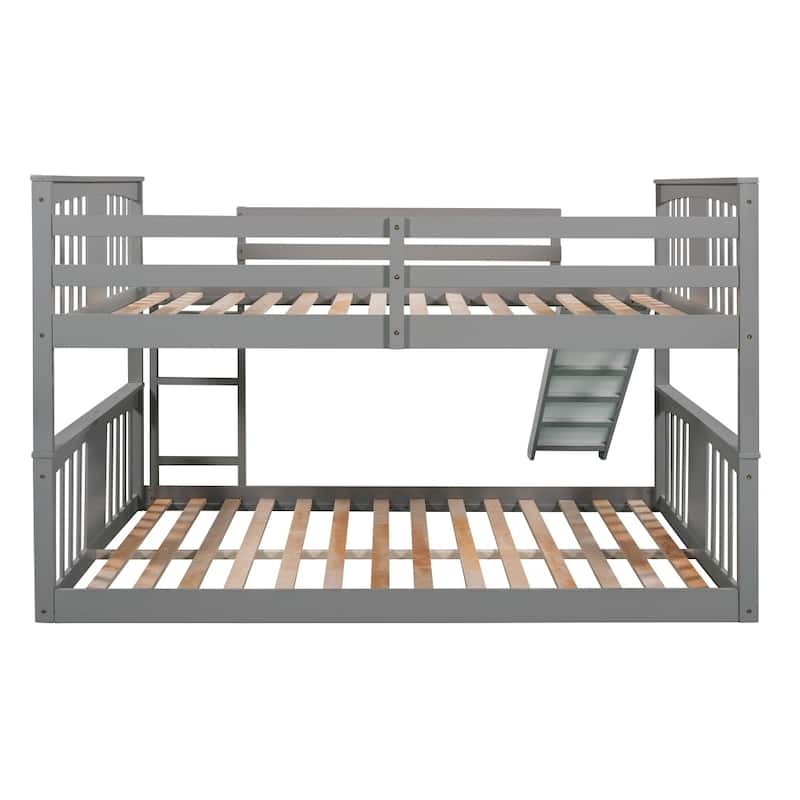 Full over Full Bunk Bed with Slide
