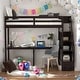preview thumbnail 1 of 11, Modern Twin Size Loft Bed With Storage Staircase And Built-in Desk,Space-saving Functionality,For Bedroom