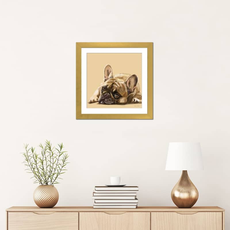 iCanvas "French Bulldog Resting" by Vicki Newton