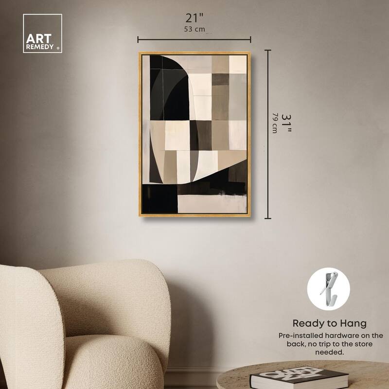 Modern Shapes II Canvas by Art Remedy