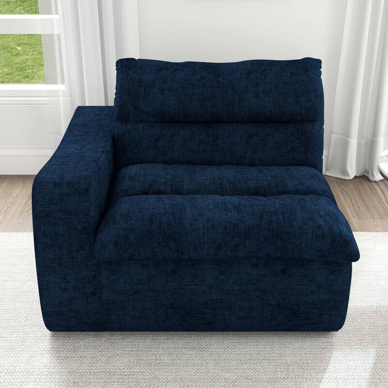 Lazy floor sofa, modern floor lounge chair with left arm, comfortable beanbag sofa, suitable for living room bedroom office