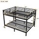 preview thumbnail 8 of 6, Queen over Queen Bunk Bed for Teens and Adults, Space-Saving Metal Platform Beds