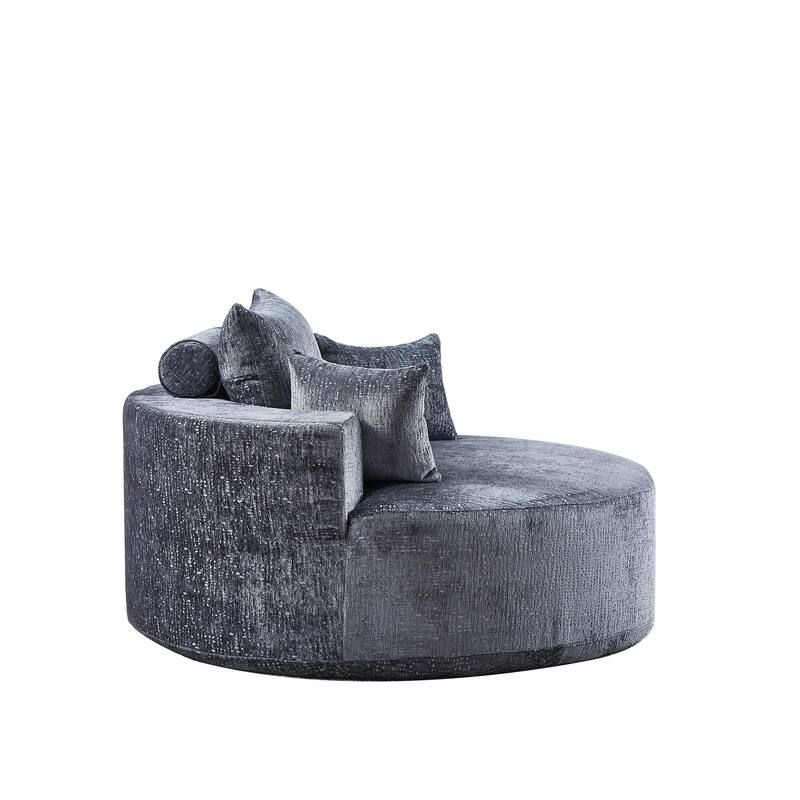 Comfortable Chenille Sponge Sofa for Various Rooms, No Assembly Needed