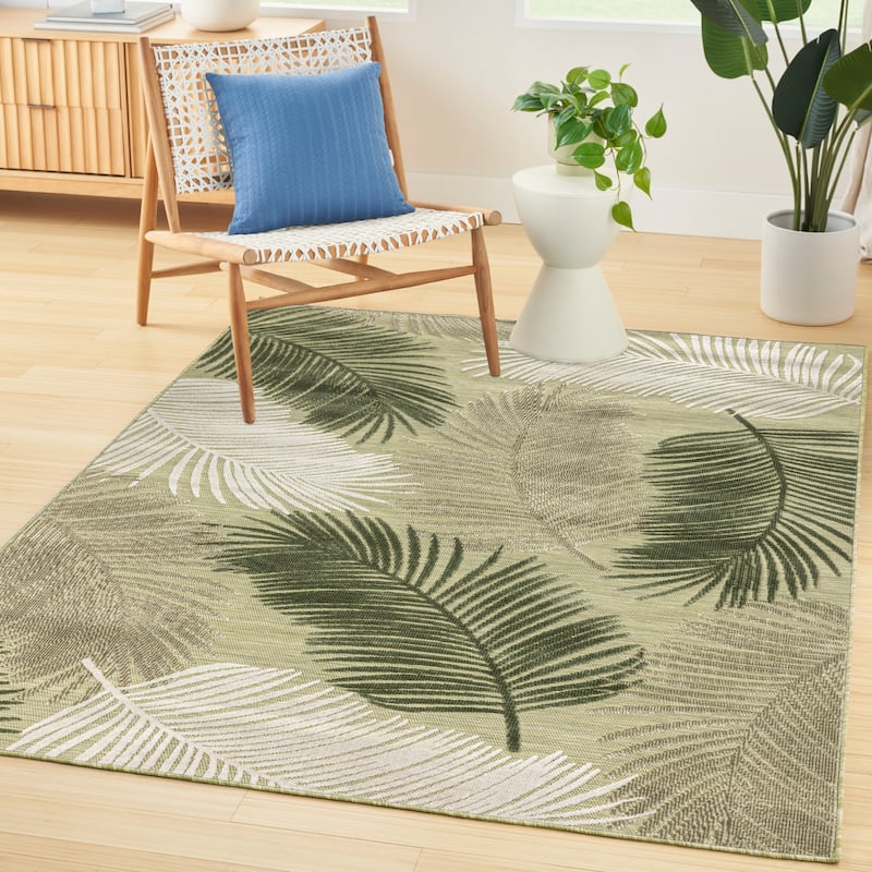 Nourison Suncoast Indoor/Outdoor Nature Area Rug.