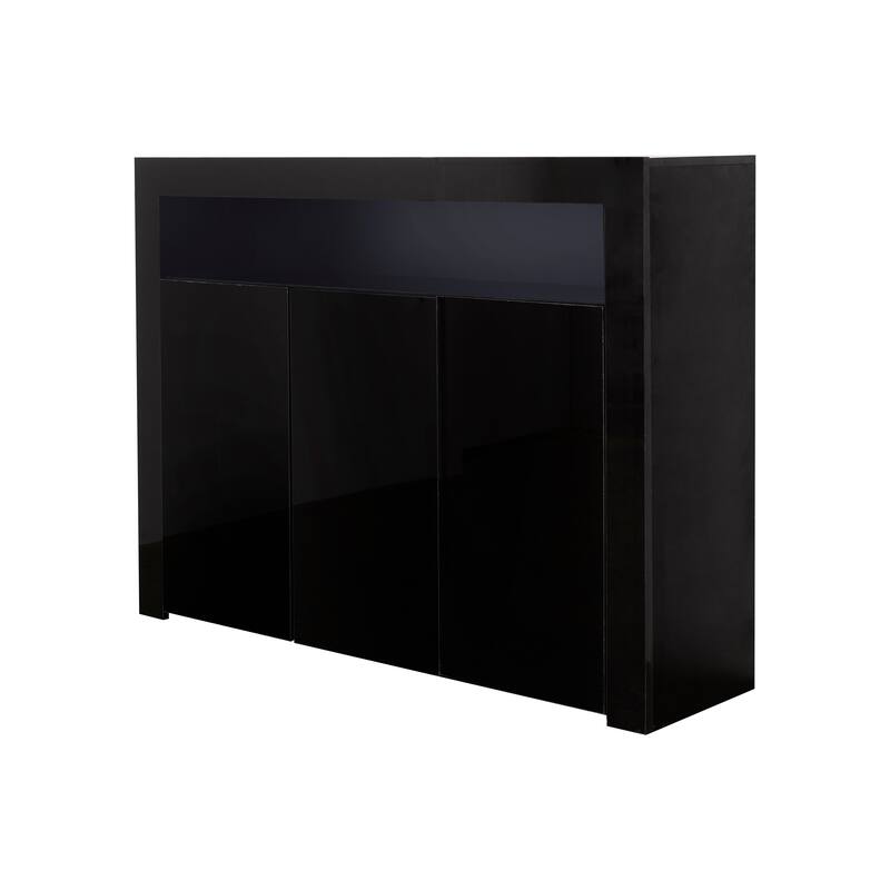 Sideboard Storage Cabinet Modern Kitchen Unit Cupboard Buffet Wooden Storage Display Cabinet TV Stand