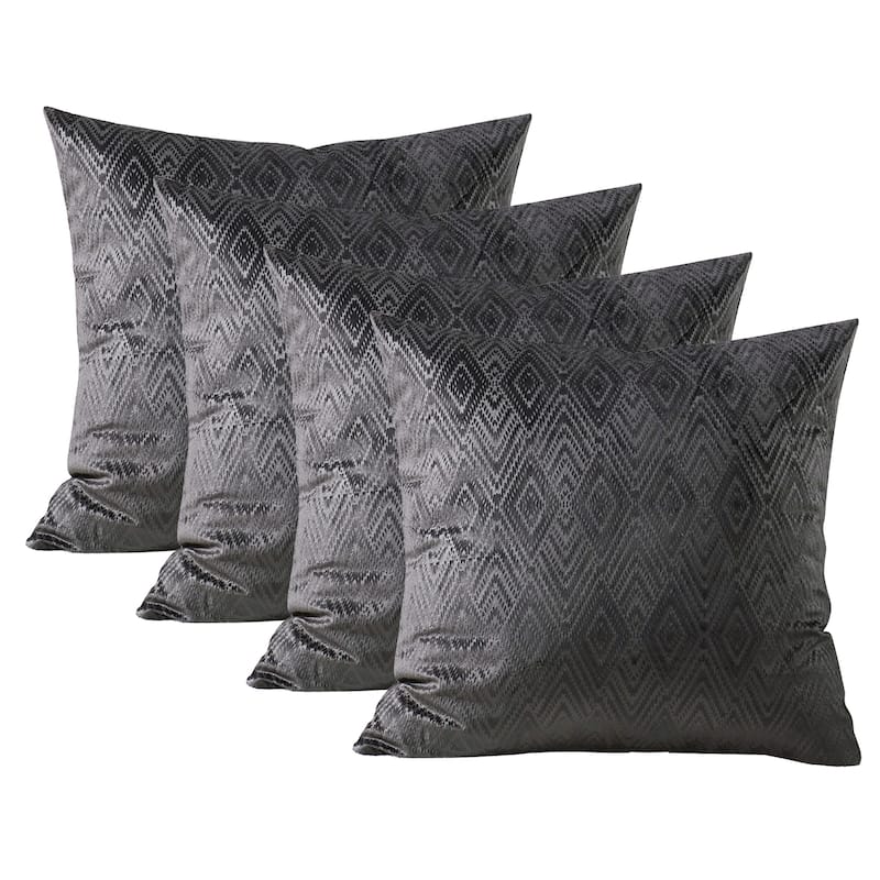 Tonopah Ikat Velvet Throw Pillow Cover Set, NO INSERT