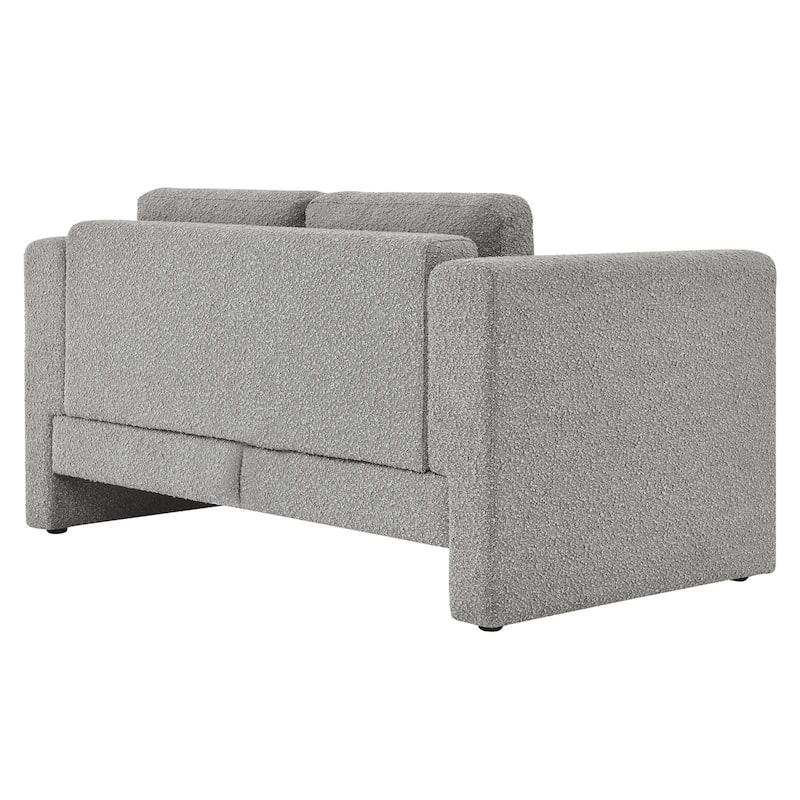JASIWAY 3-seater Teddy Velvet Modern Upholstered Sofa Sectional Sofa