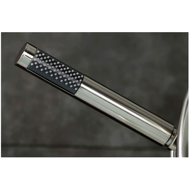 Kingston Brass AE810.RKX Webb Deck Mounted Tub Filler with Built-In