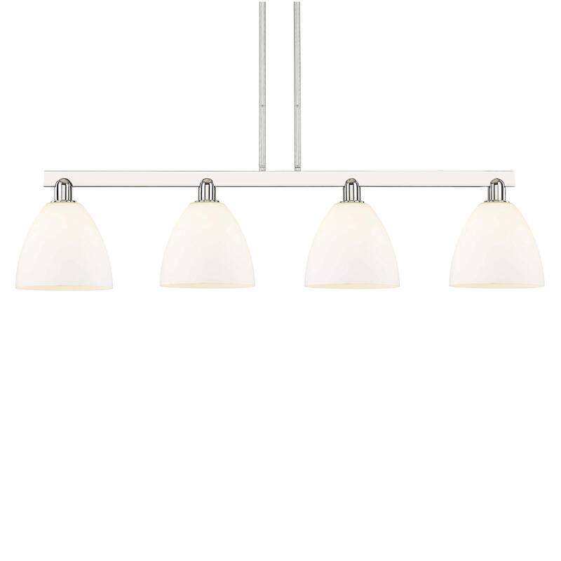 Innovations Lighting 716-4I-13-52 Bristol Linear Bristol 4 Light 52" - Polished Nickel / Matte White